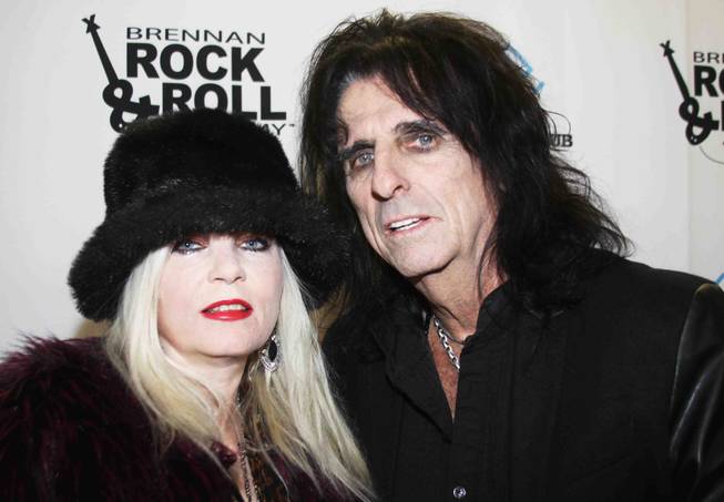 Sally Steele and Alice Cooper at the Brennan Rock and ...